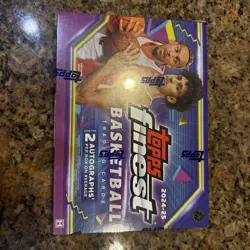 2024-25 TOPPS FINEST HOBBY BOX (2 AUTOS) Basketball Brand New Sealed QTY 2 - Image 2