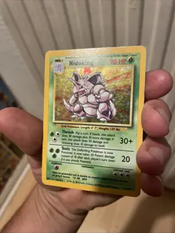Nidoking 11/102 Original Holo Rare Base Set Pokemon Card 1999 WOTC TCG - Image 3