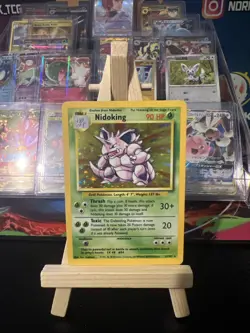 Pokemon Nidoking Holo Rare TCG Card Base Set 11/102, WOTC 1999 - Image 1