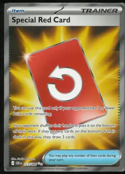 Special Red Card 113/086 Ultra Rare ME04: Chaos Rising Pokemon Near Mint - Image 1