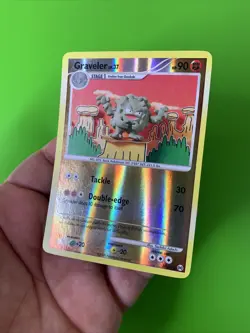 Graveler 37/99 Arceus Reverse Holo Pokemon Card LP+ - Image 3