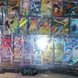 Pokemon TCG Sword & Shield English 15-Card Holo Lot V/VMAX/EX Charizard - Image 2