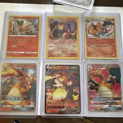 Pokemon TCG 6-Card Charizard Lot Vintage & Lance's Charizard V Holo Full Art - Image 1