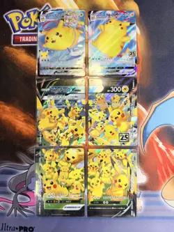 Pokemon Pikachu Card Lot 25th Anniversary English & Japanese V VMAX V-UNION - Image 1