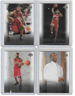 4 total 2003-04 UD LeBron James Box Set: # 7- 11-16-25 LeBron James RC - Image 1