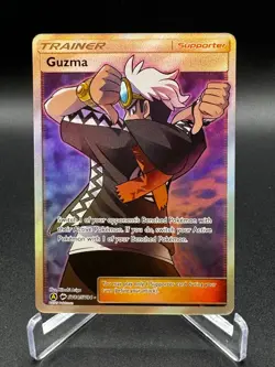 Guzma Hidden Fates SV84/SV94 Holo Full Art Trainer Ultra Rare - Pokemon TCG Card - Image 1