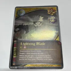 Naruto CCG Card #870 Set 23 (Invasion): Lightning Blade - Super Rare NM - Image 2