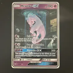 Pokemon Mewtwo GX 78/73 Shining Legends Shiny Holo Rare Full Art Card - Image 3