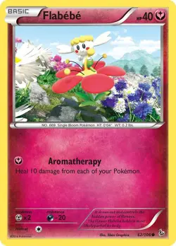 Flabebe (62) 62/106 XY - Flashfire Pokemon Card NM - Image 1