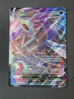 Inteleon VMAX 079/264 Fusion Strike Ultra Rare Holo Pokemon Card LP - Image 1
