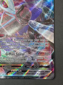 Inteleon VMAX 079/264 Fusion Strike Ultra Rare Holo Pokemon Card LP - Image 3