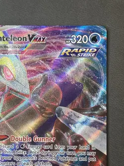 Inteleon VMAX 079/264 Fusion Strike Ultra Rare Holo Pokemon Card LP - Image 4