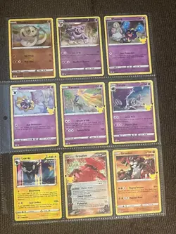 Pokemon 24 Binder Sheets total of 216 Assorted Pokemon Cards G2U - Image 4