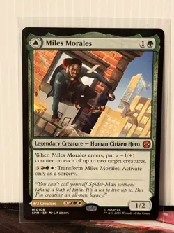 Miles Morales 108 Mythic Marvel's Spider-Man Magic: The Gathering Near Mint - Image 1