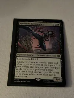 Gwenom Remorseless NM Marvel's Spider-Man Foil Magic The Gathering Mtg Near Mint - Image 1