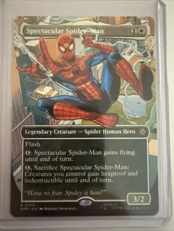 Spectacular Spider-Man 14 MTG Spider-Man 2025 Near Mint Borderless Non Foil Rare - Image 1
