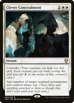 MTG Clever Concealment - Phyrexia: All Will Be One Commander #005 - Image 1