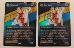 1x Foil Tony Stark / The Invincible Iron Man Borderless Marvel Super Heroes 0392 - Image 2