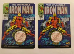 1x Foil Tony Stark / The Invincible Iron Man Borderless Marvel Super Heroes 0392 - Image 3