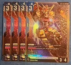 Playset (x4 copies) Gundam [RX 78-2] - ST01-001 (LR) Gundam Card Game - English - Image 1