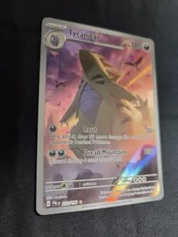 Pokemon TCG 2023 Sv02 Paldea Evolved Tyranitar Holo Rare Card 222/193 - Image 2