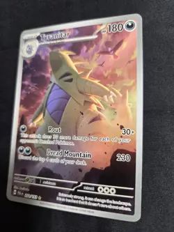 Pokemon TCG 2023 Sv02 Paldea Evolved Tyranitar Holo Rare Card 222/193 - Image 3