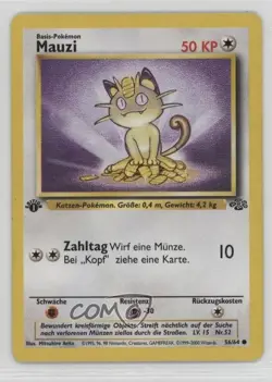 Meowth German 1st Ed. Pokemon Jungle #56 1999 - Image 1