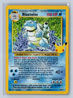 2021 Pokemon Celebrations Classic Collection Blastoise #2/102 - Image 1