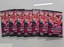 Lot Of 7 One Piece Card Game OP-11 A Fist of Divine Speed English Booster Pack - Image 1