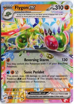Flygon ex 106/191 Double Rare Surging Sparks Pokemon NM - Image 1