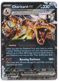 Charizard ex 054/091 Double Rare Paldean Fates Pokemon Holo NM - Image 1