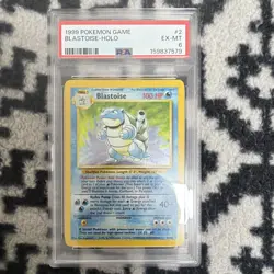 Wizards of the Coast 1999 Pokemon Base Set Blastoise Holo Rare 2/102 PSA 6 - Image 1