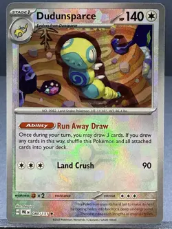 DUNDUNSPARCE 080/131 POKE BALL PATTERN PRISMATIC EVOLUTIONS POKEMON NEAR MINT NM - Image 1