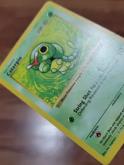 MP Pokemon TCG Caterpie Base Set 45/102 Regular Shadowless Common - Image 2