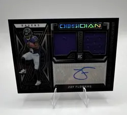 Panini 2023 Obsidian Zay Flowers RC Rookie Jersey Ink Auto /199 #RJI-ZFL - Image 1