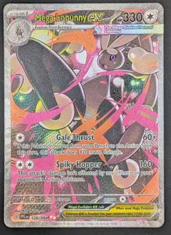Mega Lopunny ex 128/094 Phantasmal Flames Holo Special Illustration Rare Pokemon - Image 1