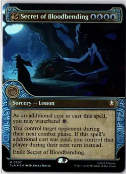 Secret of Bloodbending #337 Elemental Frame Showcase (Foil) (TLA) Avatar - Image 1