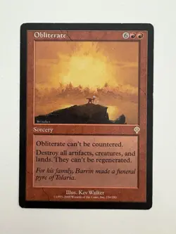Obliterate MTG Magic the Gathering Card LP Lightly Played INV - Image 1