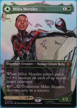 Miles Morales Ultimate Spider-Man (Borderless Cover 234) FOIL NM 521116 - Image 1
