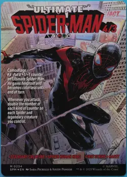 Miles Morales Ultimate Spider-Man (Borderless Cover 234) FOIL NM 521116 - Image 2
