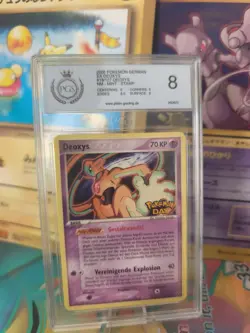 Pokemon Karte Card Deoxys Pokemon Day Ex Deoxys Promo Deutsch PGS PSA 8 - Image 1
