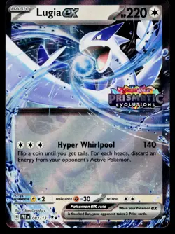 Lugia ex (Prismatic Evolutions Stamped) 082/131 Holofoil Pokemon Near Mint - Image 1