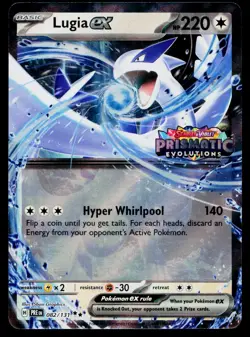 Lugia ex (Prismatic Evolutions Stamped) 082/131 Holofoil Pokemon Near Mint - Image 1
