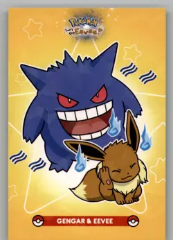 Let's Go Eevee Database - Eevee Gengar - Pokemon Cracked Ice Card - Image 1