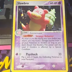 Pokemon TCG Slowbro 14/112 FireRed & LeafGreen Holo Rare Eng 2004 60HP - Image 1
