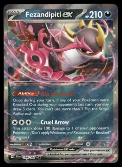 Fezandipiti ex 038/064 Double Rare Shrouded Fable Pokemon Holo Near Mint - Image 1