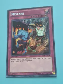 Yugioh Card - Mistake Secret Rare SHSP-EN026 1st Edition MP - Image 1