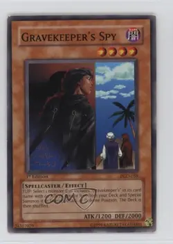 Gravekeeper's Spy 1st Ed. YuGiOh Pharaonic Guardian #PGD-059 2003 - Image 1