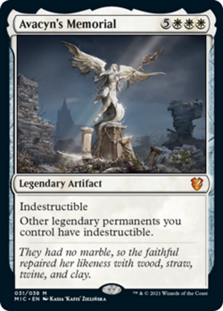 Avacyn's Memorial Innistrad: Midnight Hunt Commander HEAVILY PLD CARD ABUGames - Image 1