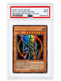 Yu-Gi-Oh! Black Luster Soldier Envoy of the Beginning 1st Edition IOC-025 PSA 9 - Image 1
